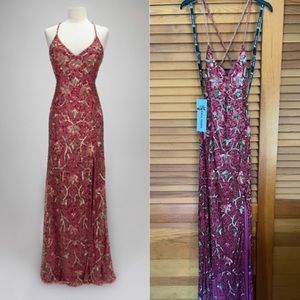 Paul Rekhi Prom Dress, Spring 2020 collection in color Raddish.